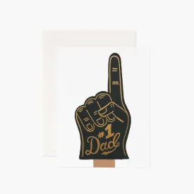 #1 Dad Foam Finger Card