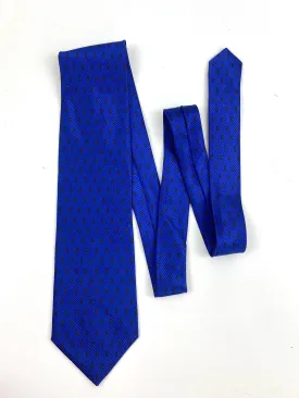90s Deadstock Silk Necktie, Men's Vintage Purple Rectangle Foulard Pattern Tie, NOS