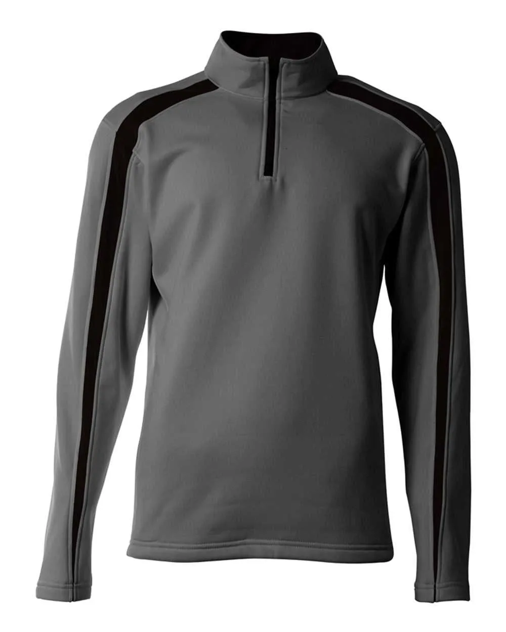 A4 N4005 Spartan Quarter Zip - Graphite Black