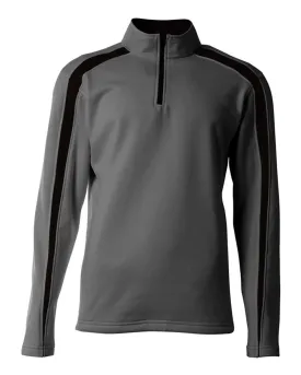 A4 N4005 Spartan Quarter Zip - Graphite Black