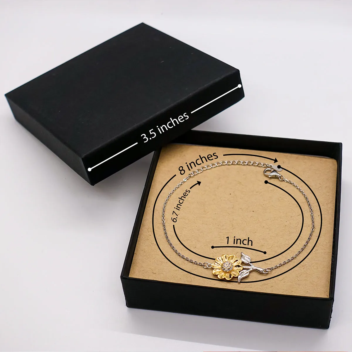 Administrative Assistant Dad Gifts, The best kind of DAD, Father's Day Appreciation Birthday Sunflower Bracelet for Administrative Assistant, Dad, Father from Son Daughter