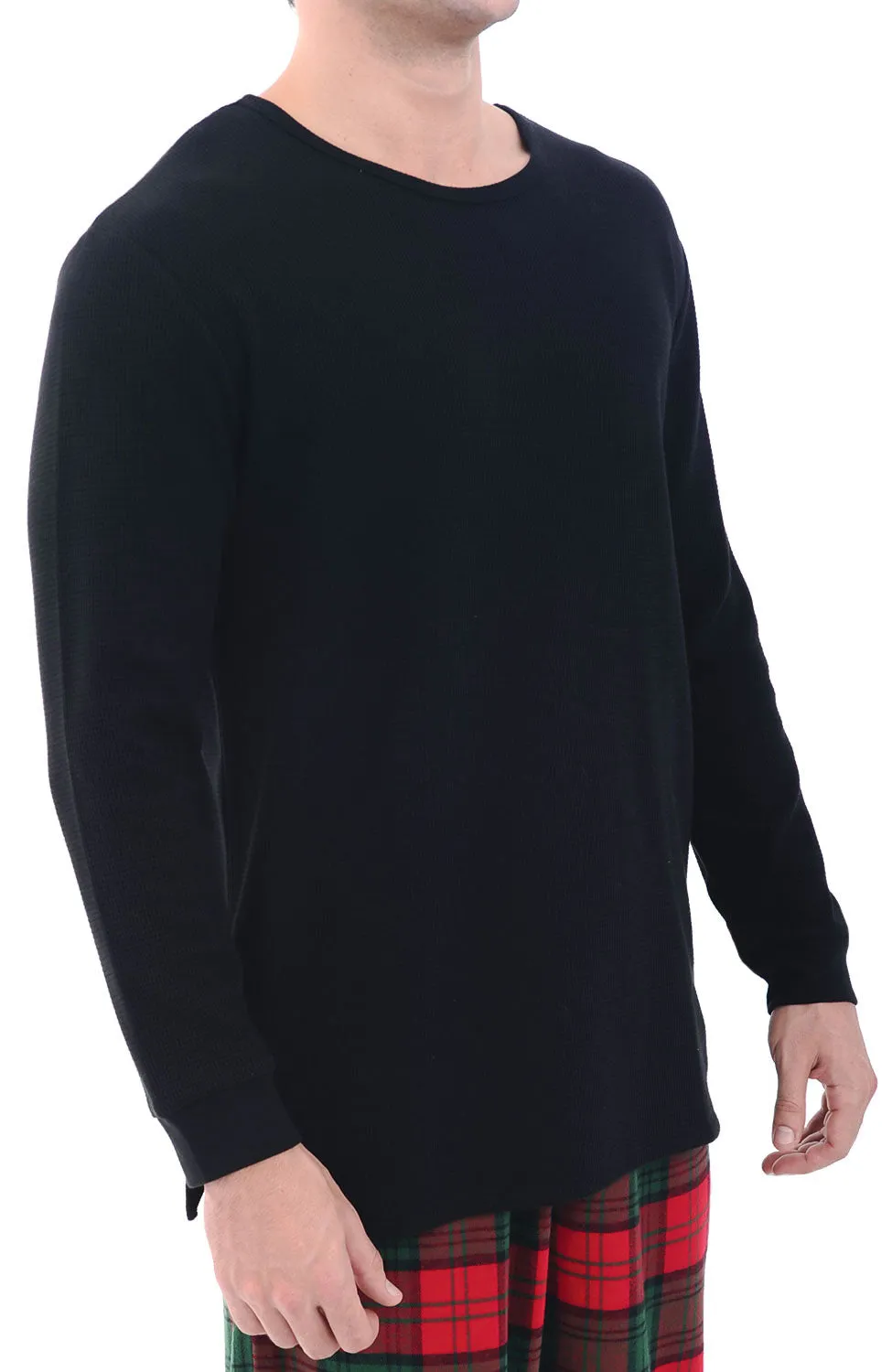 ADR Mens Flannel Pajamas, Thermal Knit Top Cotton Pj Set