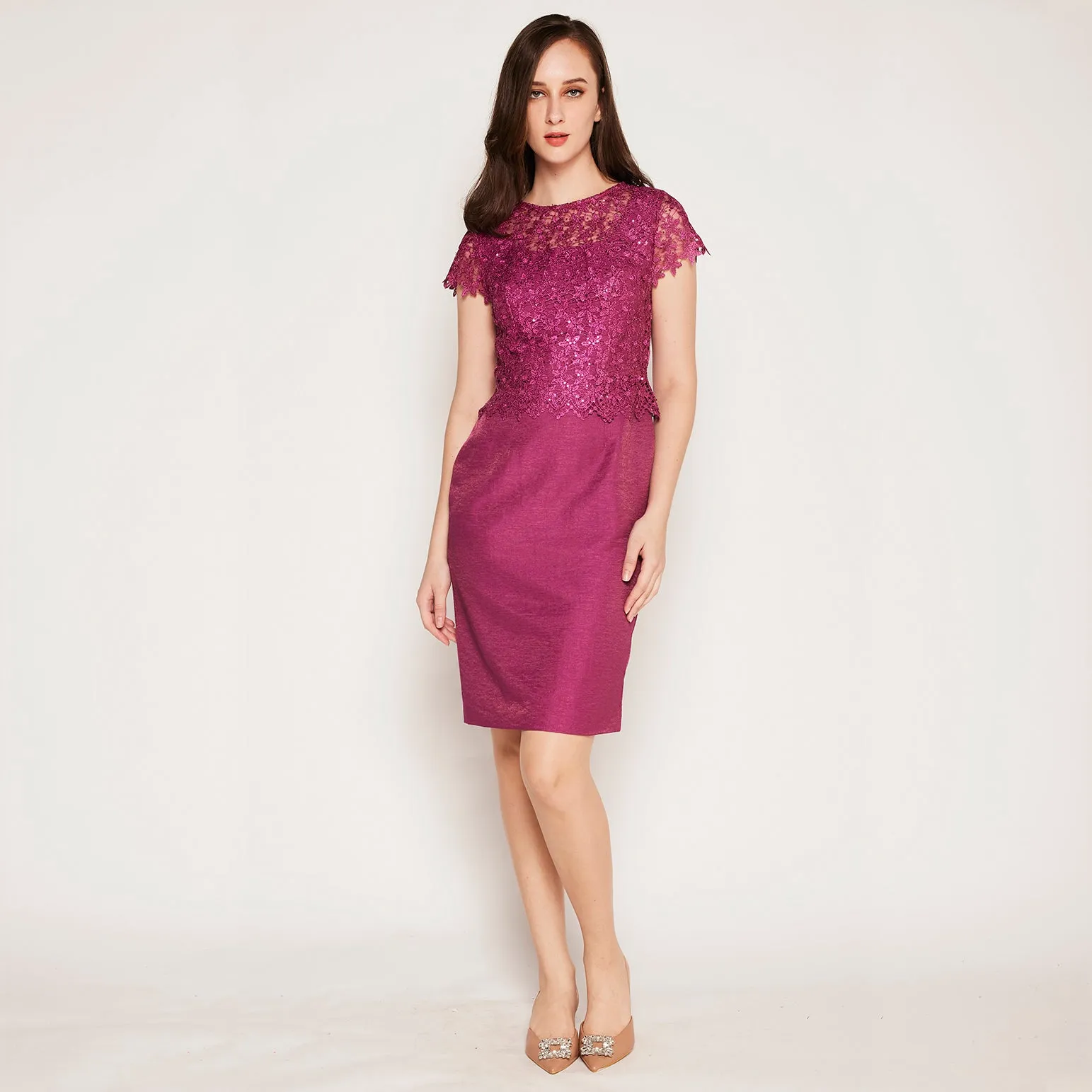 Alia Floral Lace Dress