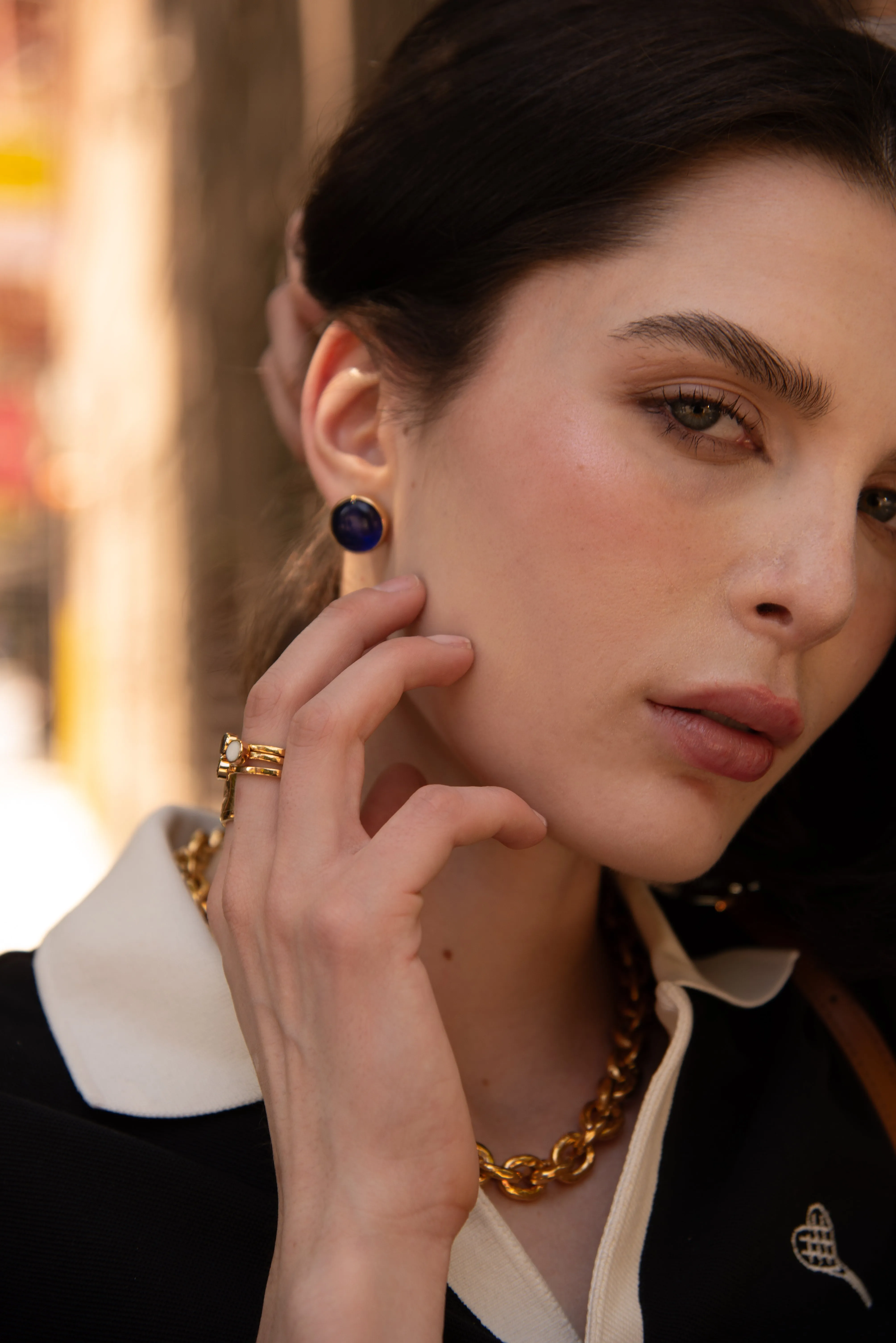 Anga Maxi Stud Earrings