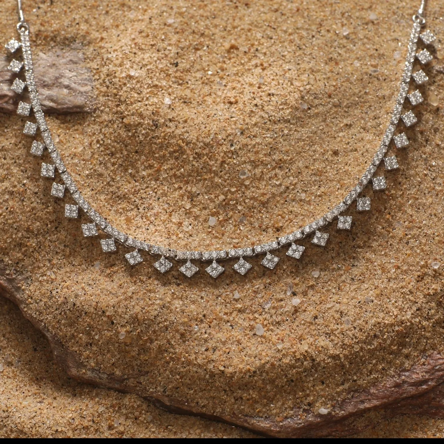 Angelic CZ Silver Necklace