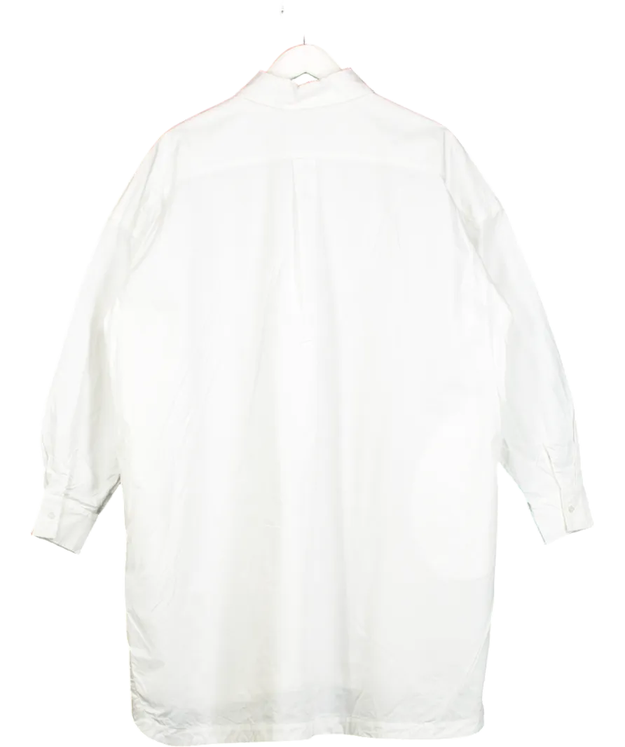 Anine Bing White Cotton Midi Shirt Dress UK XS