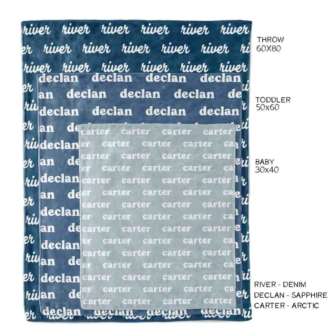 Baby Blues Personalized Color Blanket