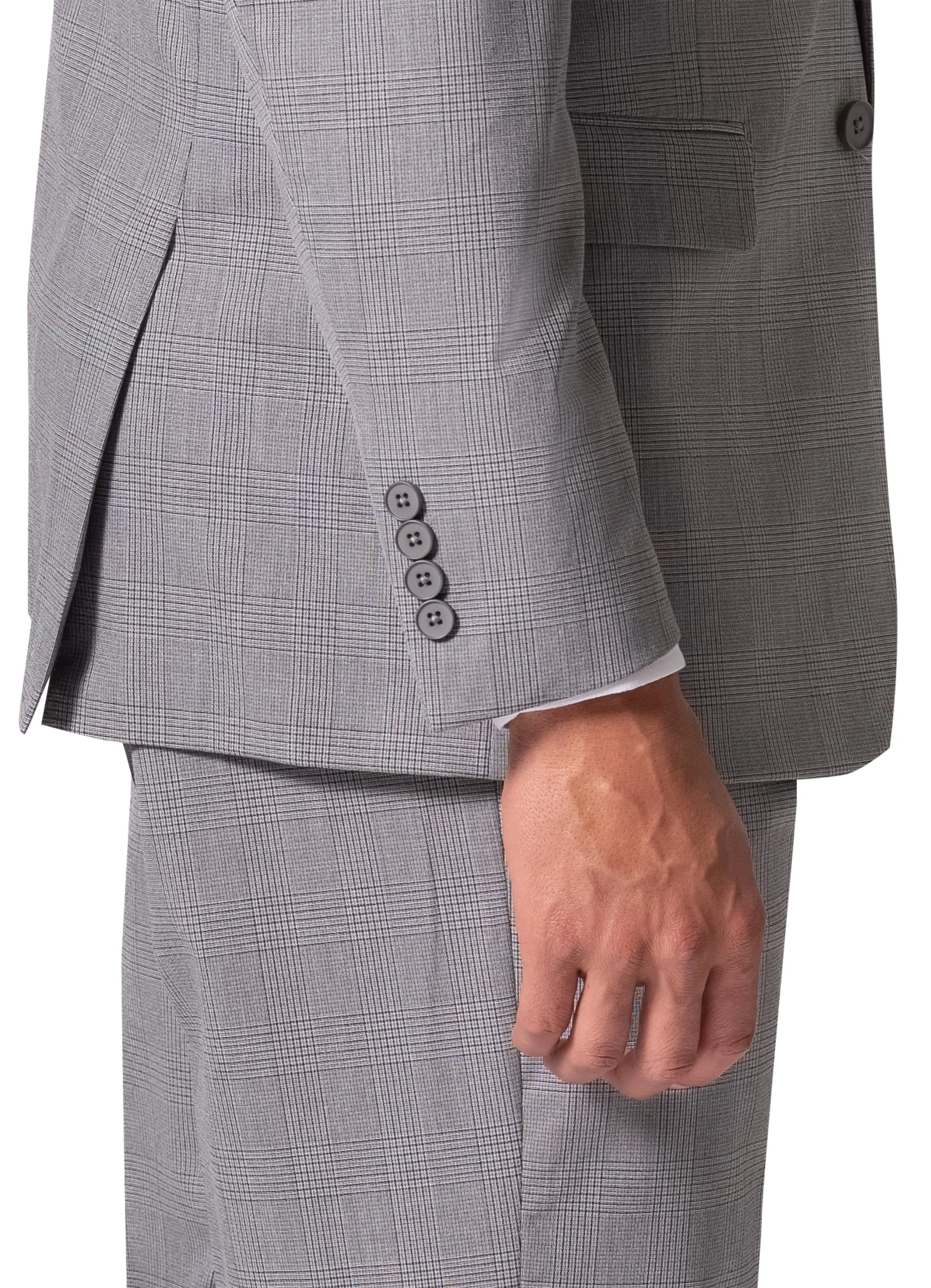 Berragamo BP04KE-07 3PC Notch Modern Suit - Grey