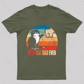 Best Cat Dad Ever Nerd T-Shirt