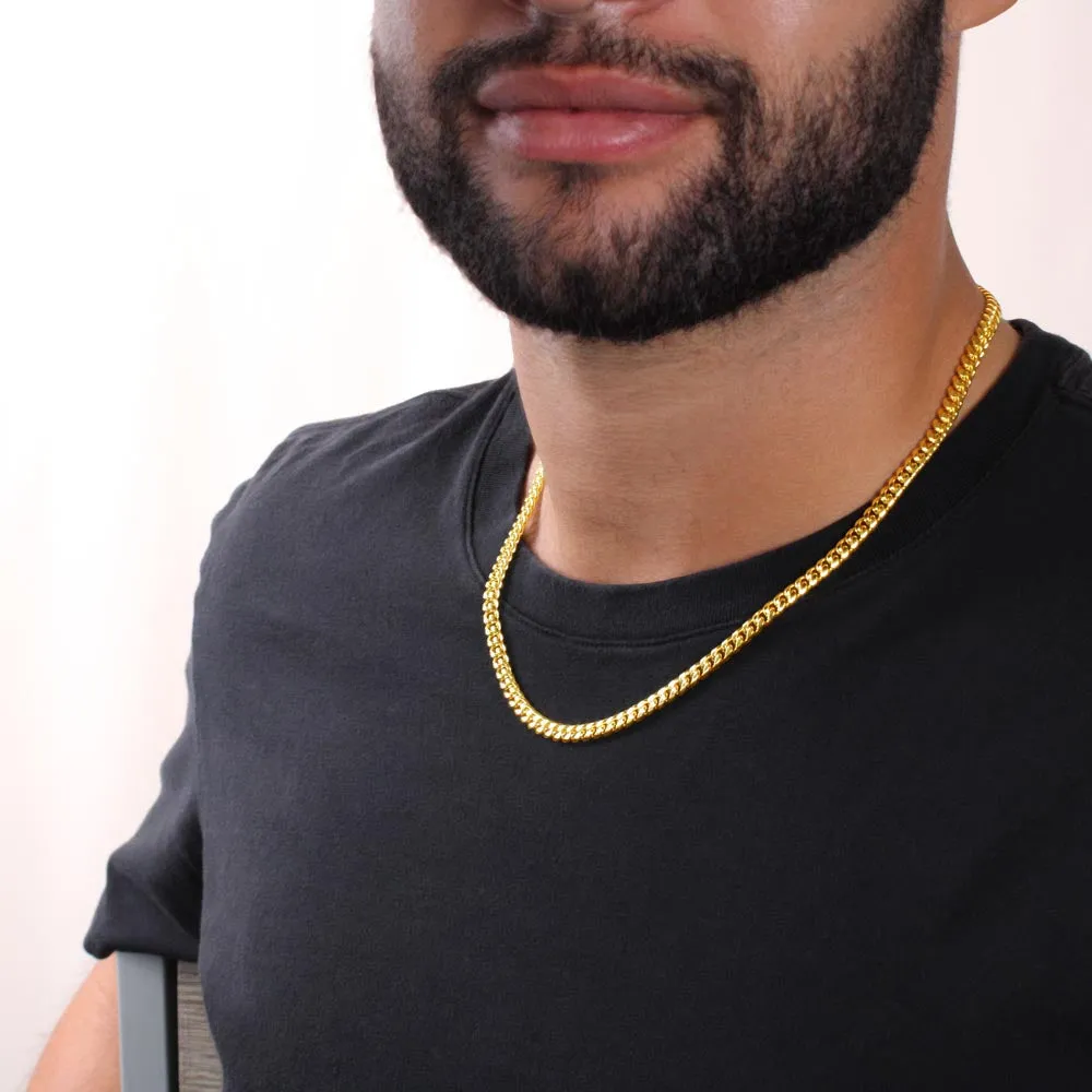 Best Christmas Gift For You Cool Dad-5MM Cuban Link Chain