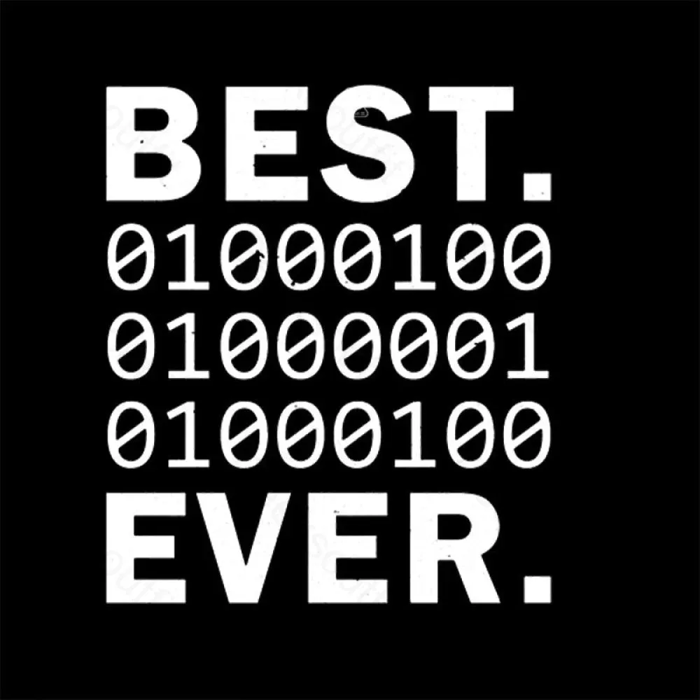 Best Dad Ever in Binary Code T-Shirt