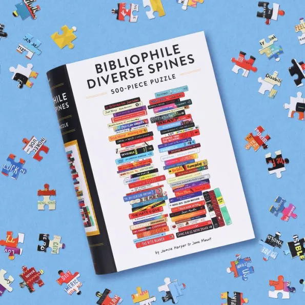 Bibliophile Diverse Spines Puzzle {500 pcs.}