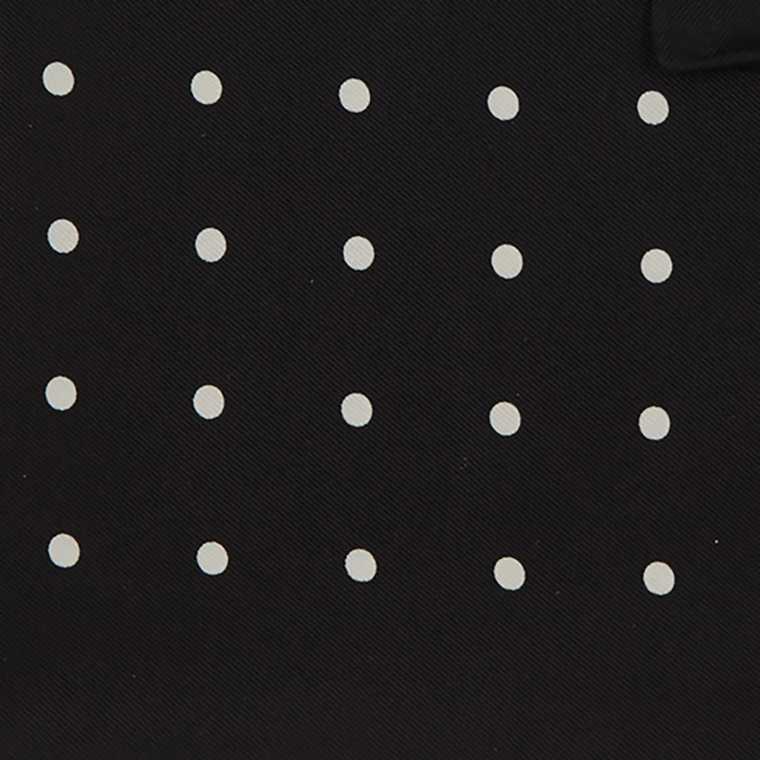 Black Spot Silk Pocket Square