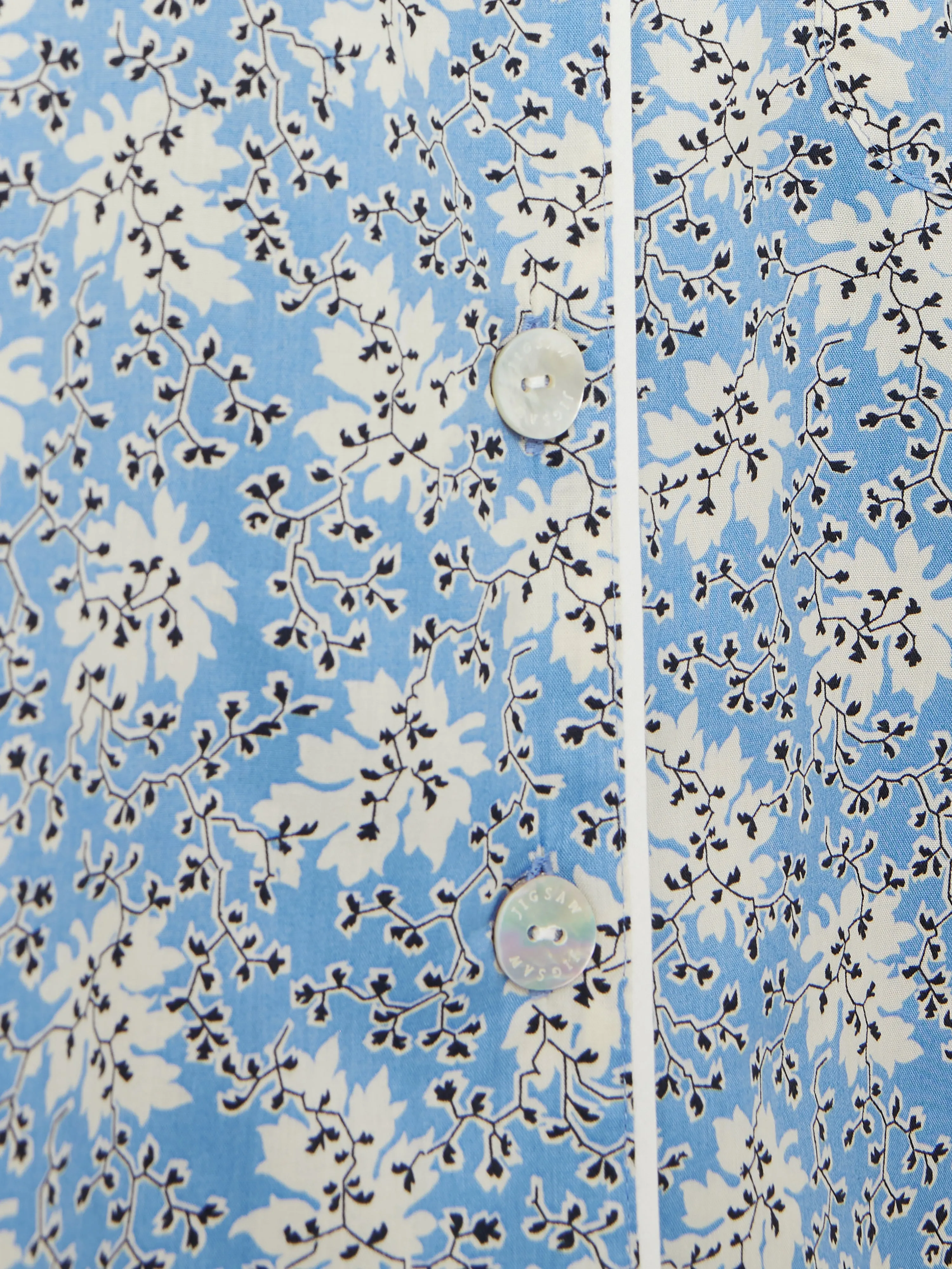 Block Leaf Pyjama | Blue