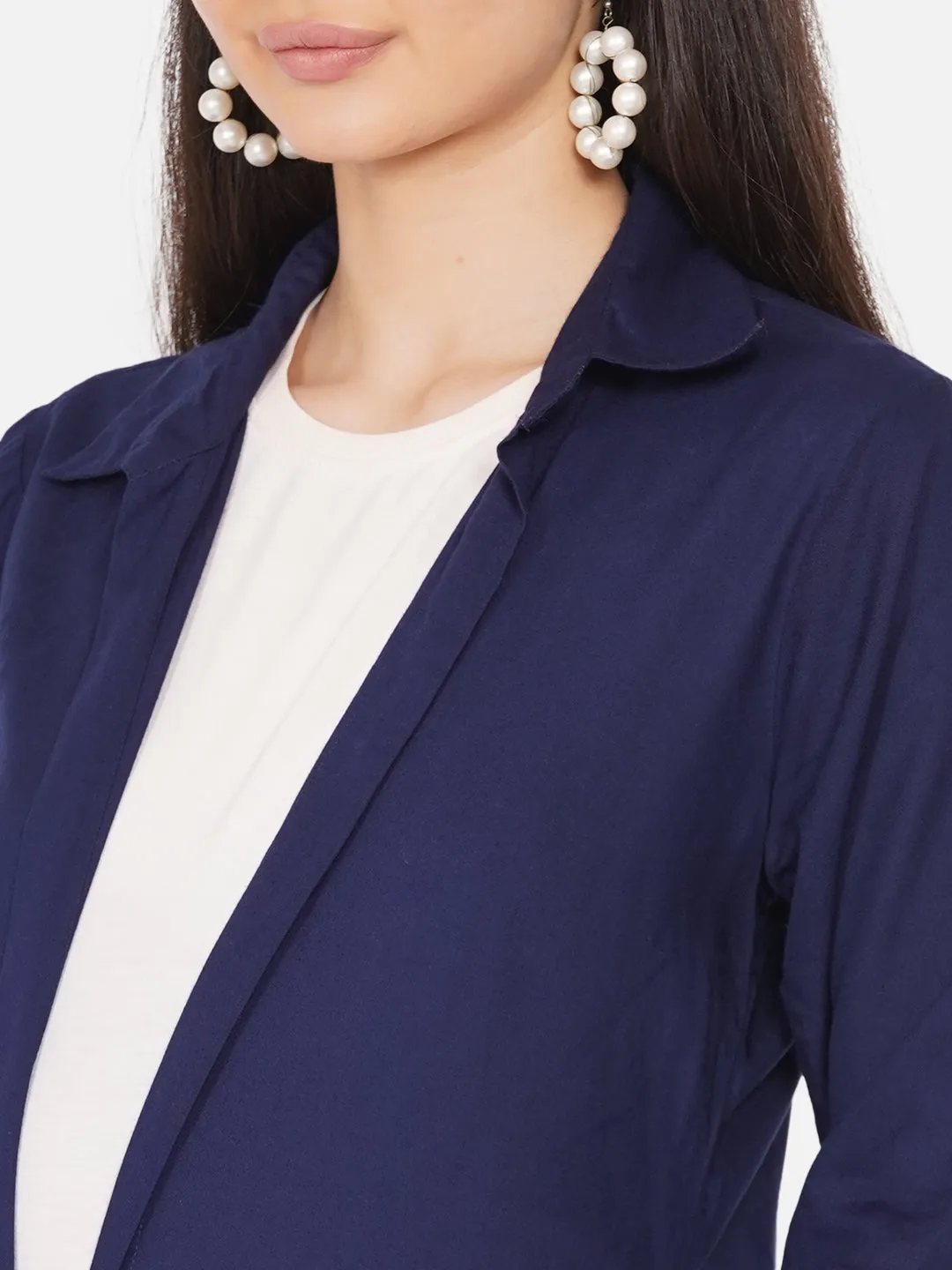 Blue Long Maternity Shrug