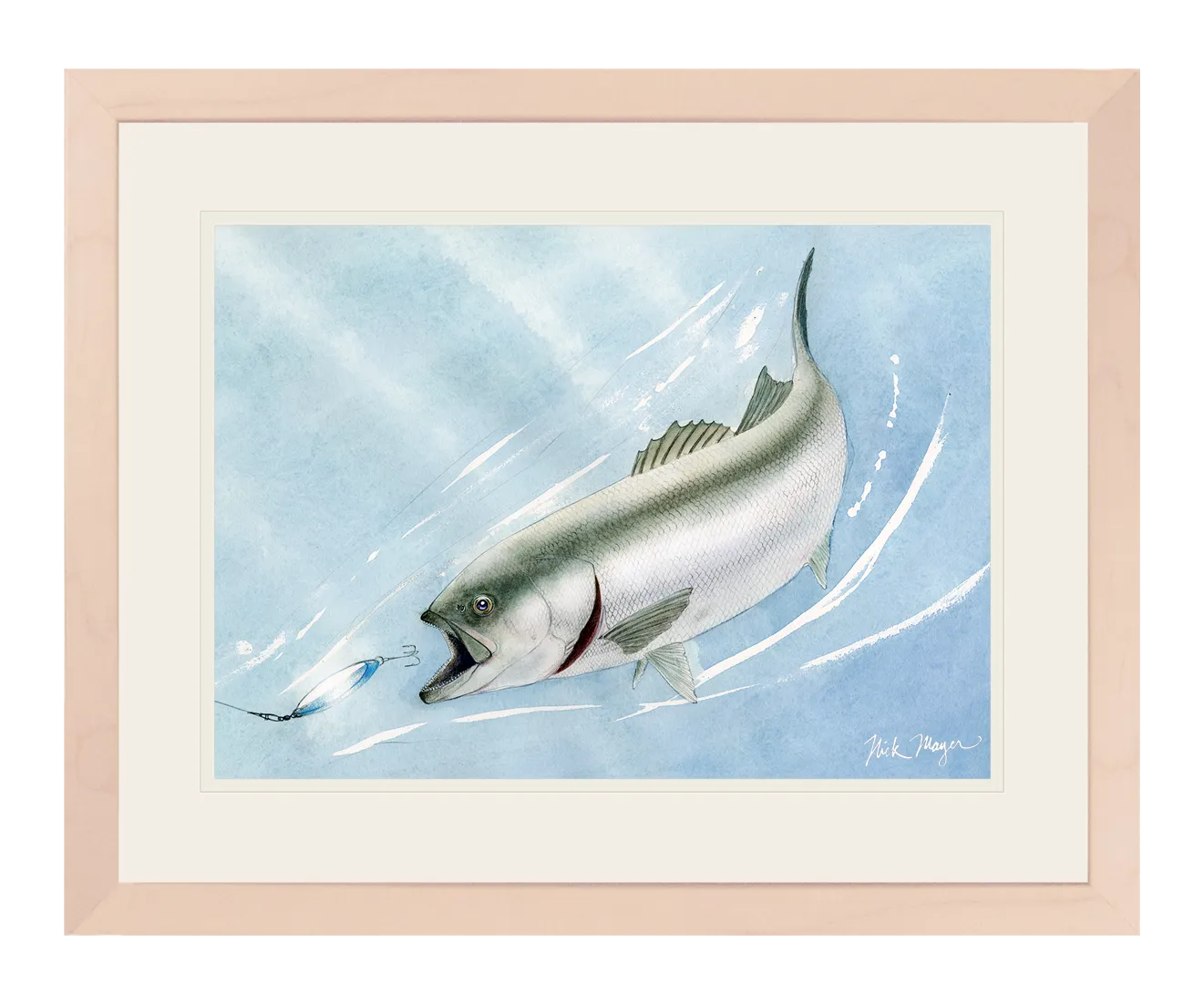 Bluefish and Kastmaster Print