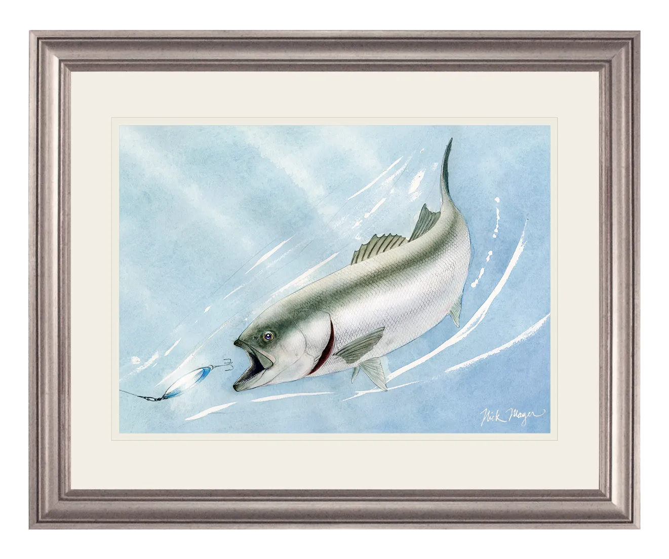Bluefish and Kastmaster Print