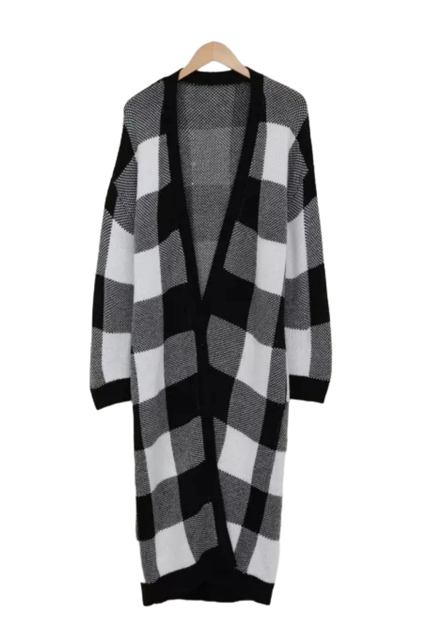Buffalo Plaid Duster Cardigan