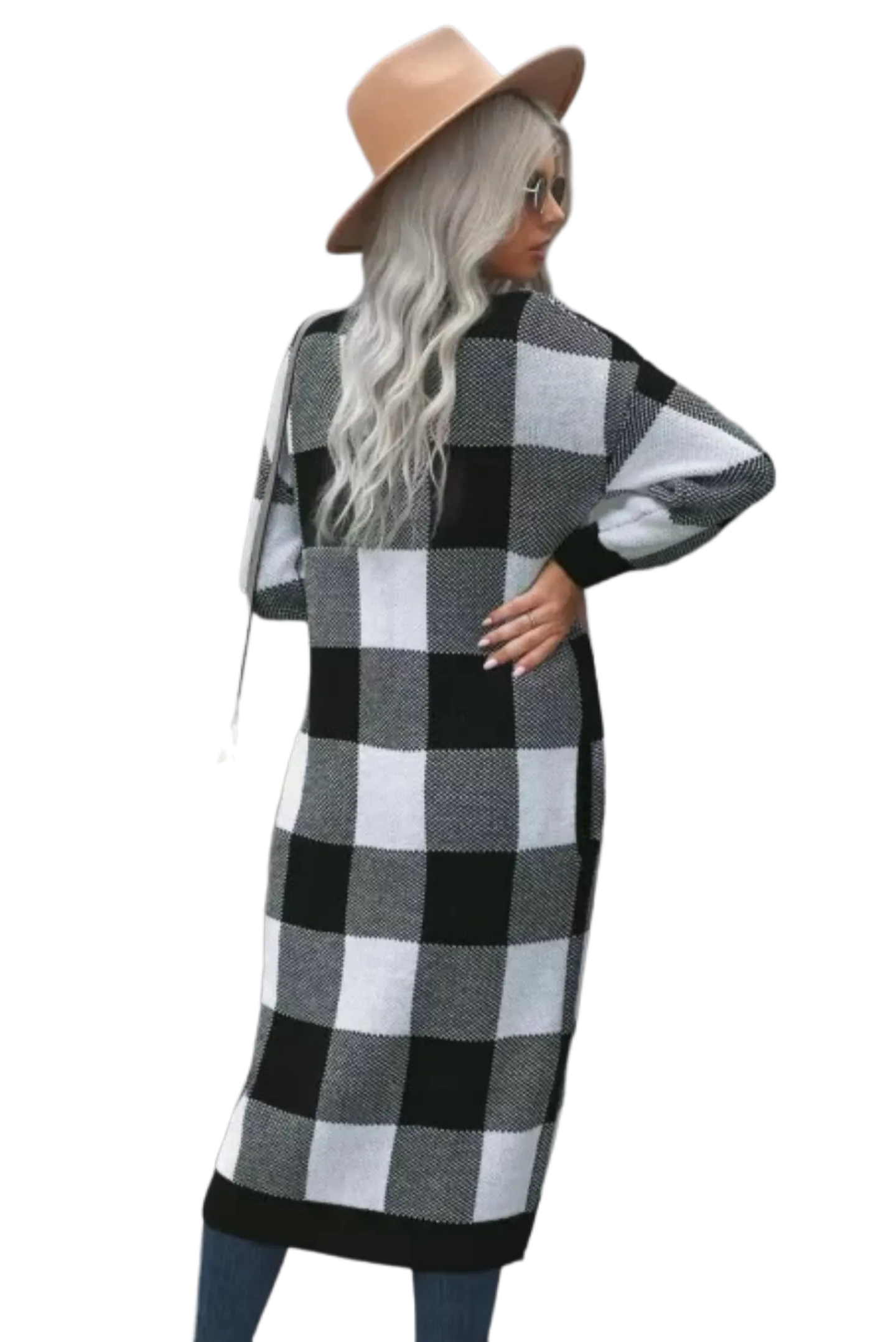 Buffalo Plaid Duster Cardigan