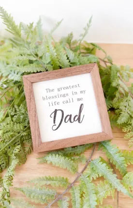 Call Me Dad Sign-Mini