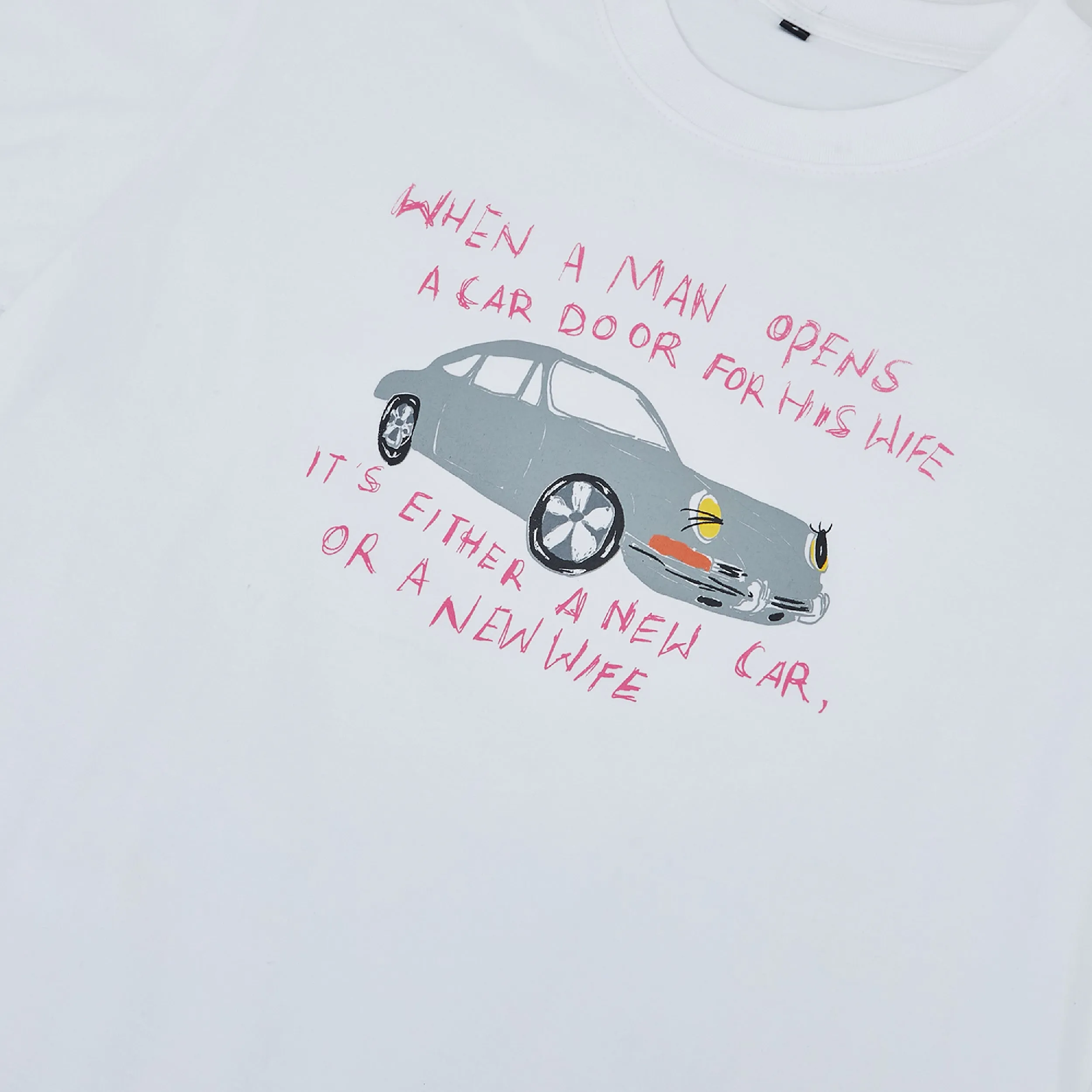 Car T-shirt - White