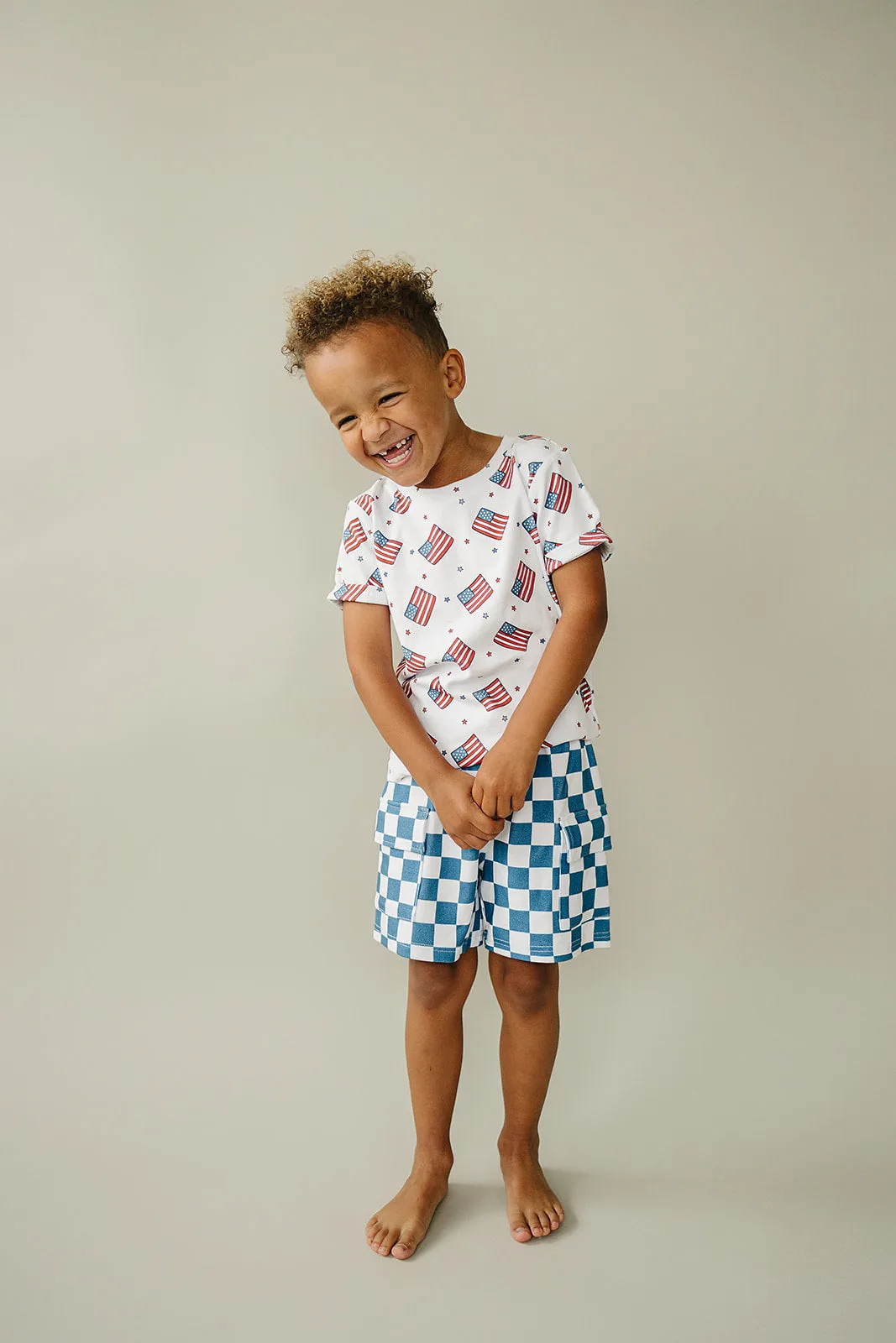 Cargo Shorts Set | Patriotic Vibes