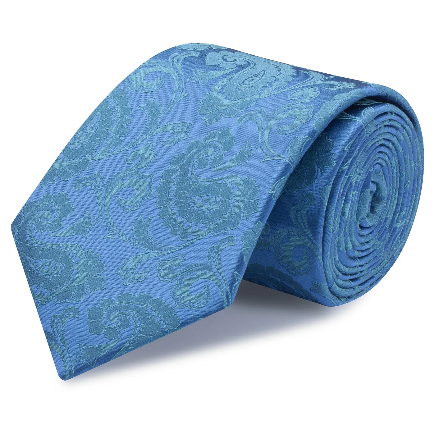 Classic Blue Paisley Silk Tie