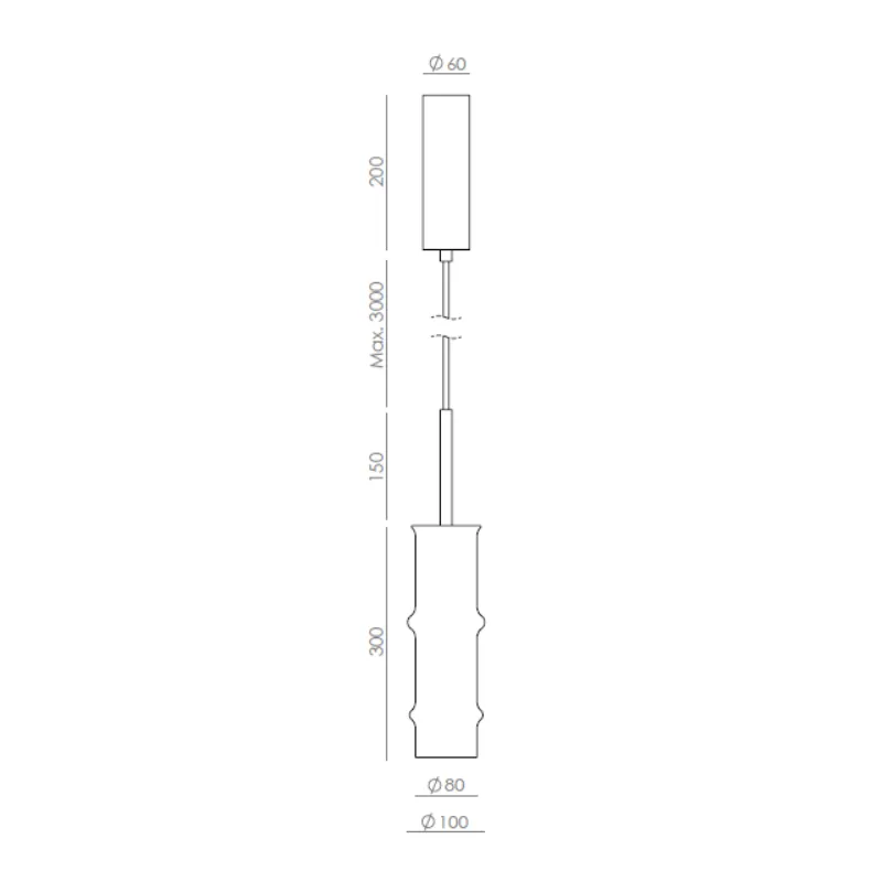 Contemporary Opal Glass Cylindrical Single Pendant