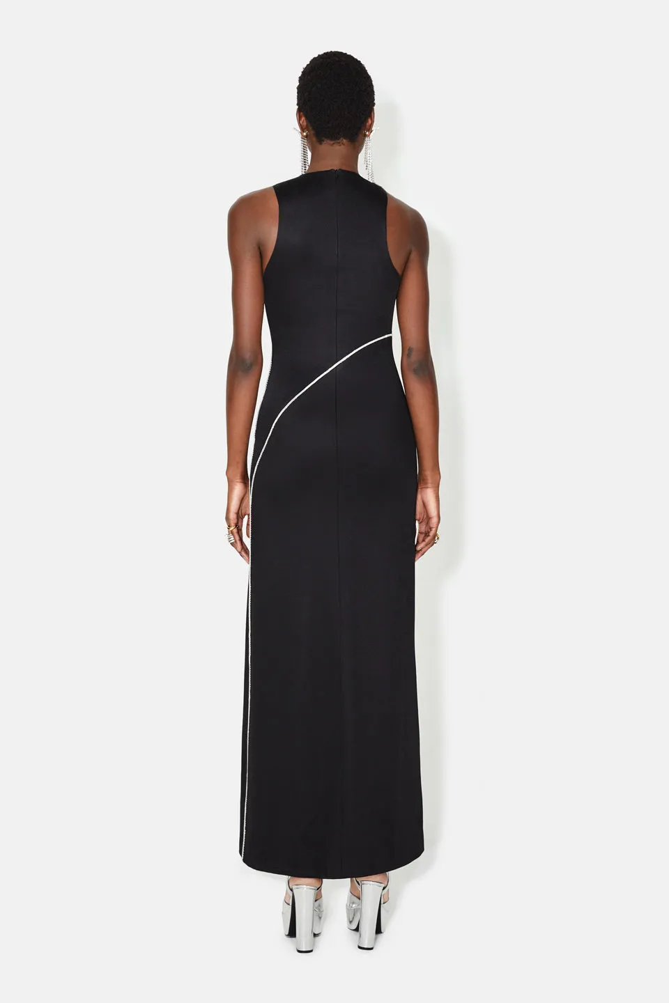 Crystal Cord Gown - Black