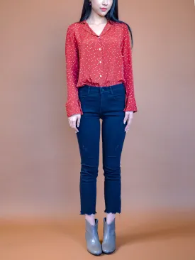 Dear Love Me Dot Blouse