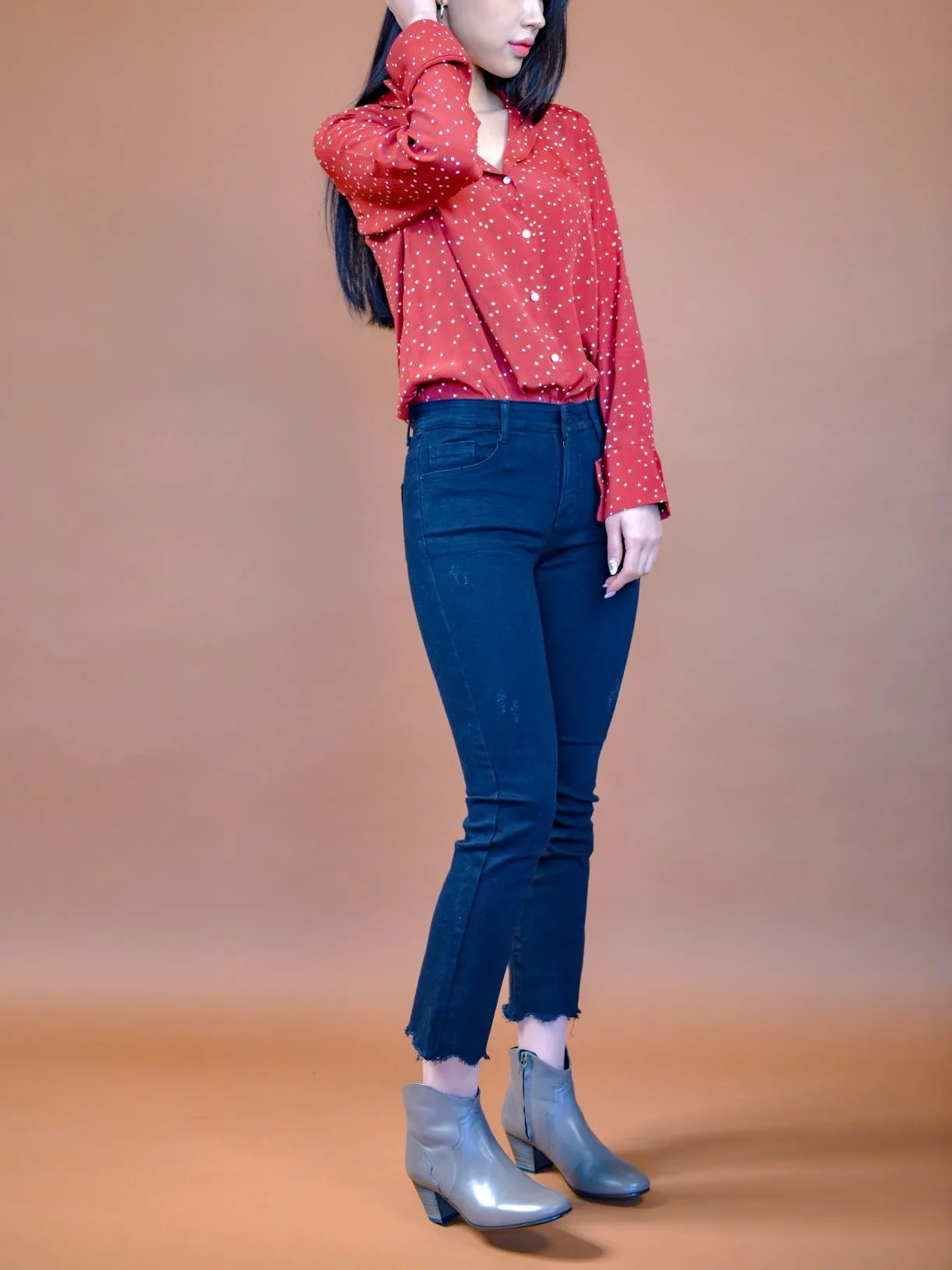 Dear Love Me Dot Blouse