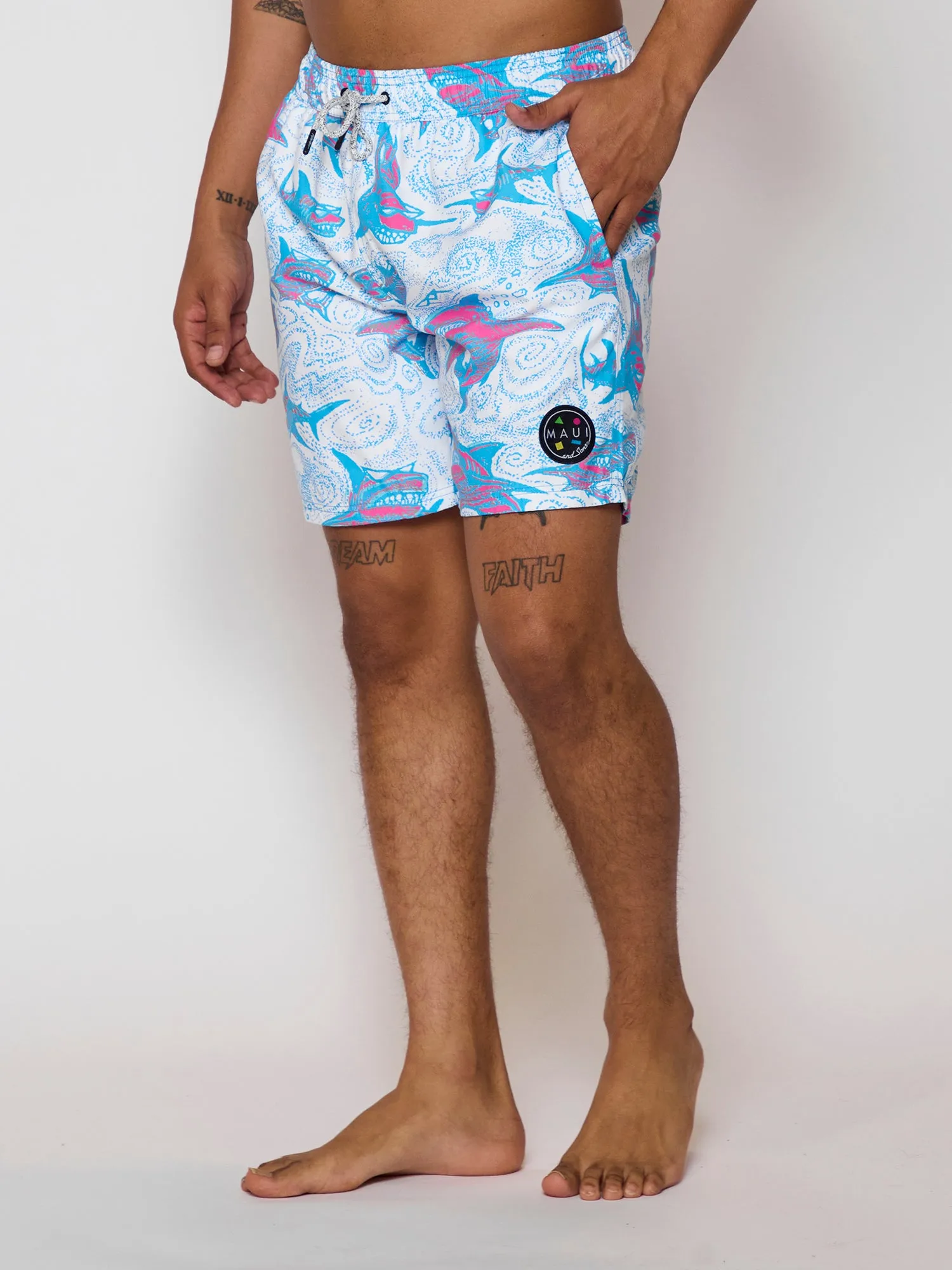 Deep Trippin Pool Shorts