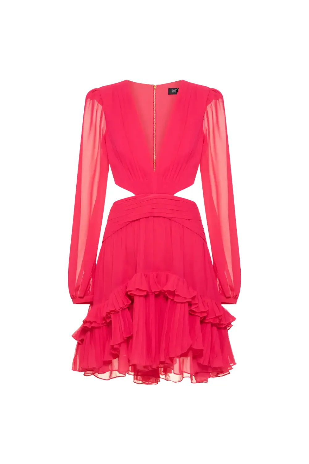 DEEP V CUTOUT MINI DRESS