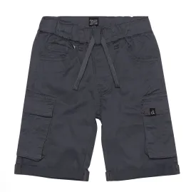 Deux par Deux Twill Cargo Short Dark Grey