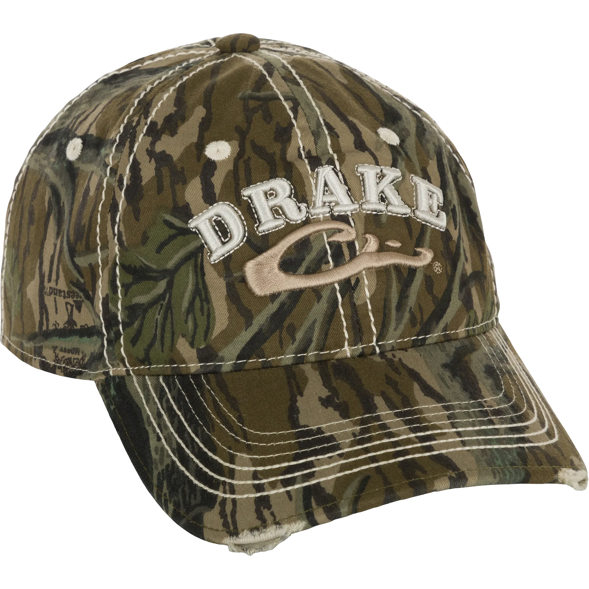 Distressed 6-Panel Ball Cap