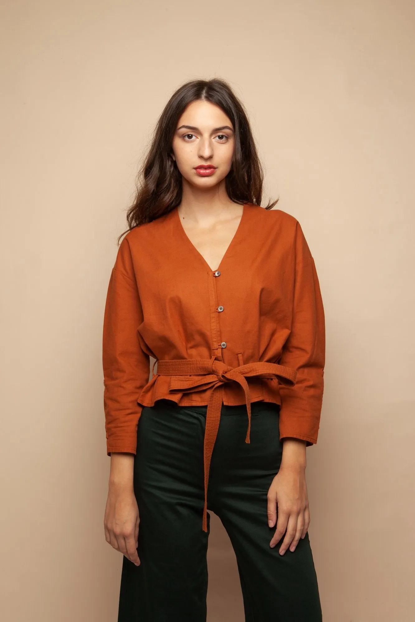 dollie shirt eco cognac <br> by Frisur