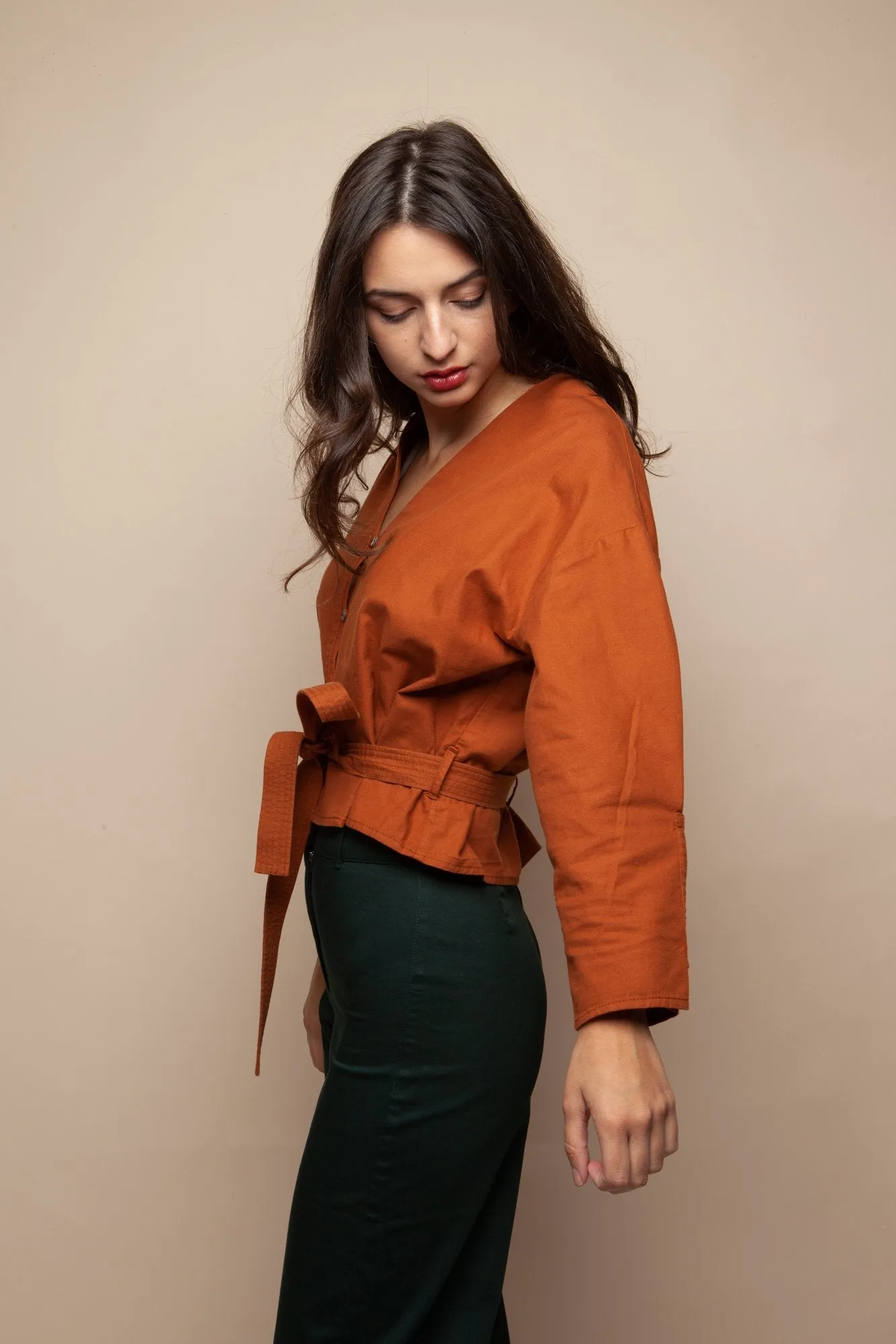 dollie shirt eco cognac <br> by Frisur
