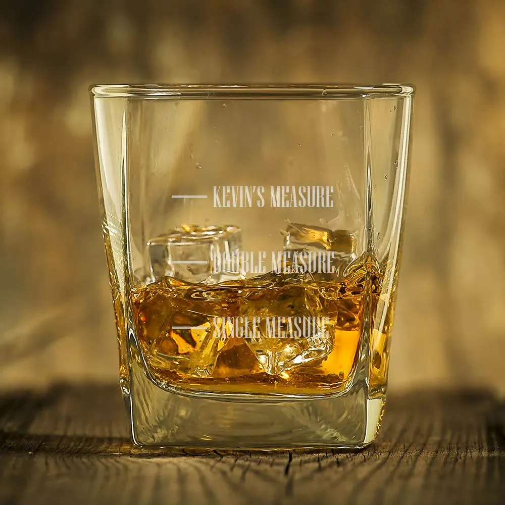 Don't Even Ask Personalized Whiskey Glass