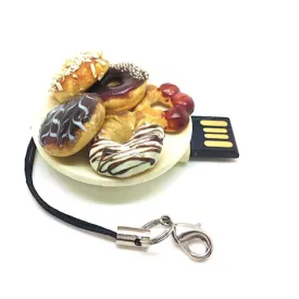 Donut Miniature Plate Novelty Pen Drive