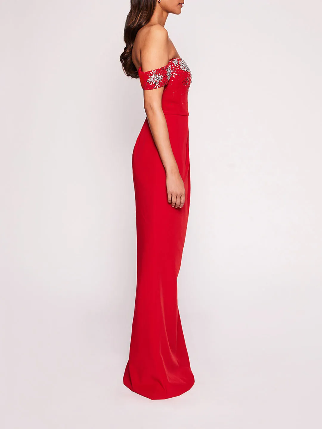 Draped Bodice Gown
