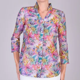 Fantasia Shirt in Lush Tropical
