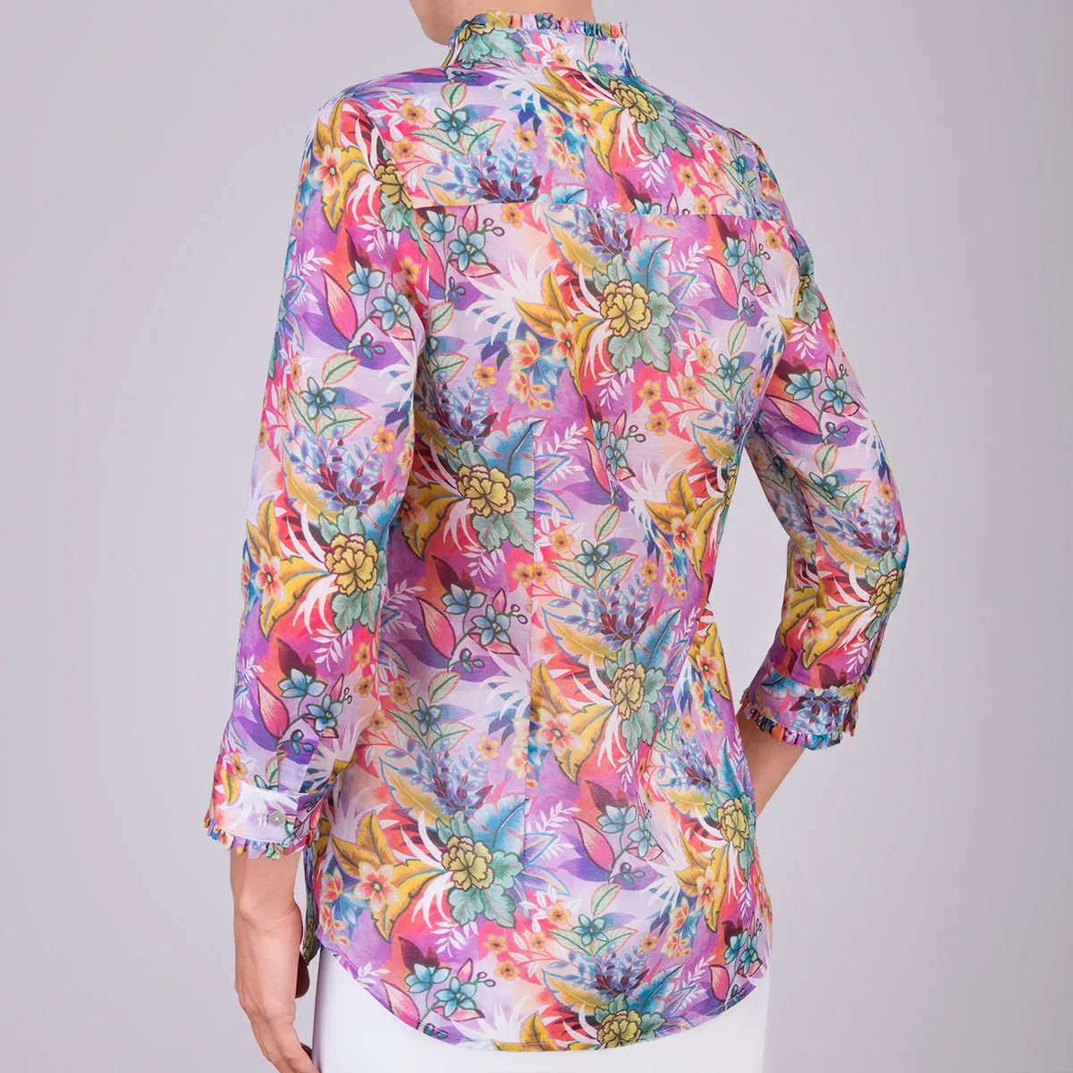 Fantasia Shirt in Lush Tropical