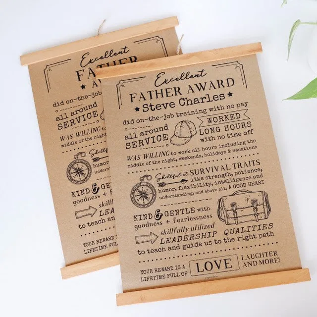 Father Scroll Poster