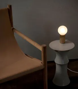 Fluted Brass Table Lamp | Attalos