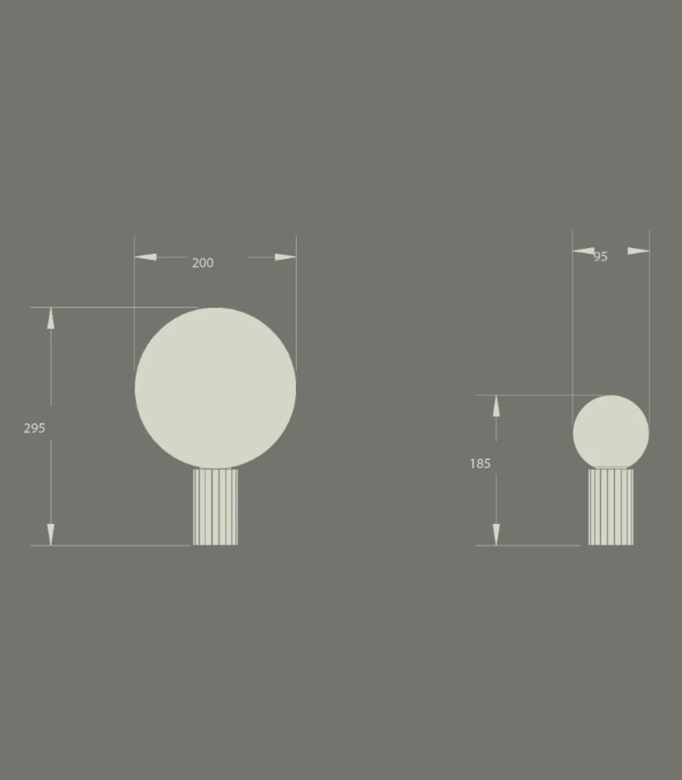 Fluted Brass Table Lamp | Attalos