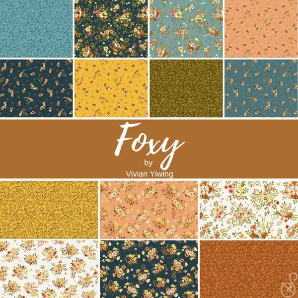 FOXY by Vivian Yiwing Fat Quarter Bundle - 14 Fat Quarters