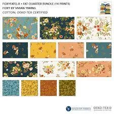 FOXY by Vivian Yiwing Fat Quarter Bundle - 14 Fat Quarters