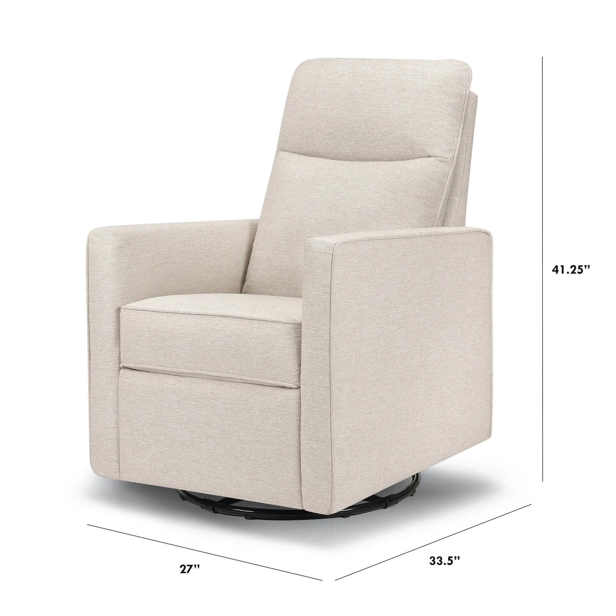 Gabby Pillowback Swivel Glider