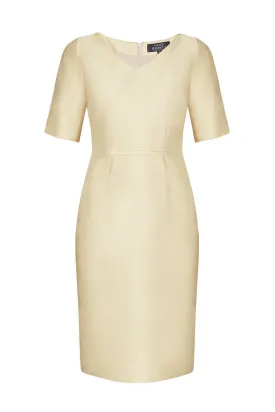 Gold Sateen Dress - Amelia