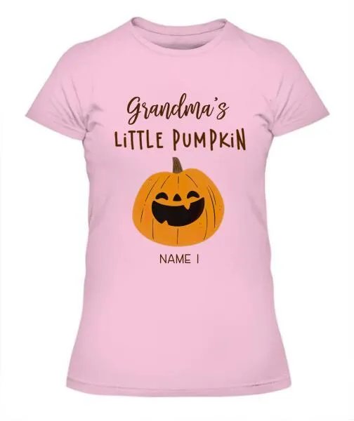 Halloween Little Pumpkins Personalized Graphic Apparel - Title, Number of Kids, Names can be customized